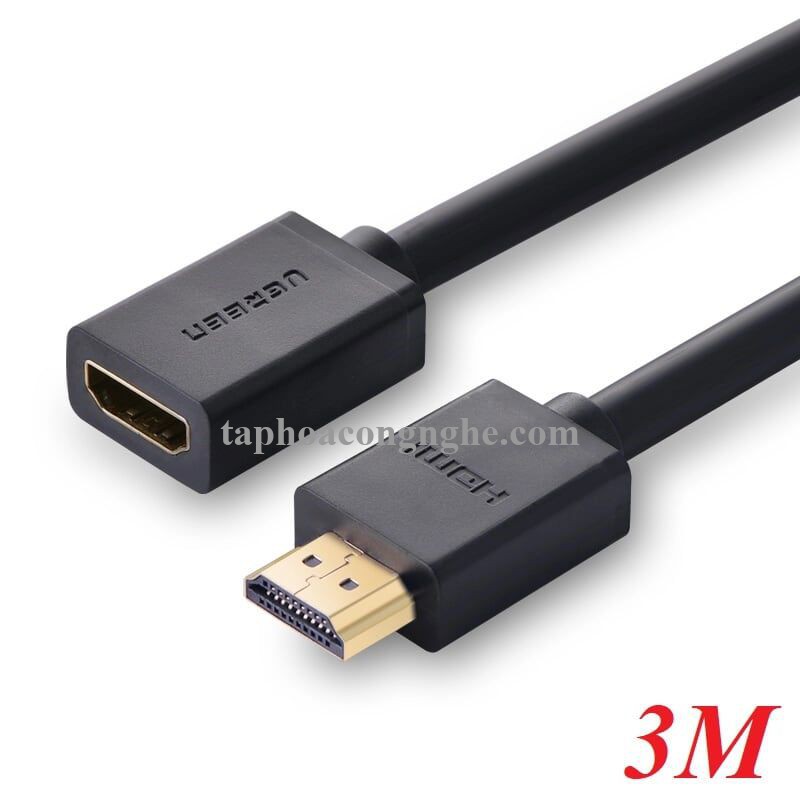 Ugreen 10145 3M màu Đen Cáp tín hiệu HDMI nối dài hỗ trợ 4K x 2K HD107 30010145